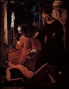 Georges de La Tour St Sebastian tended by St Irene oil painting artist